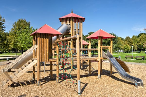 Playground Mulch Installation in Chippewa Falls