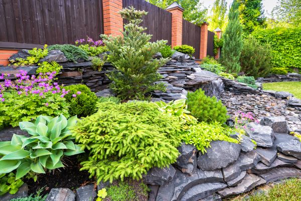 Stone Garden Installation in Chippewa Falls