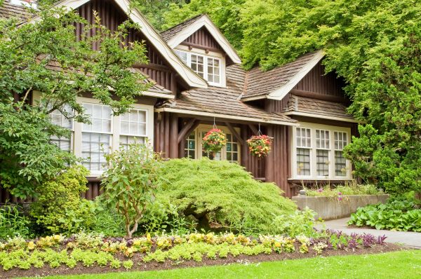 Log Home Landscaping in Chippewa Falls